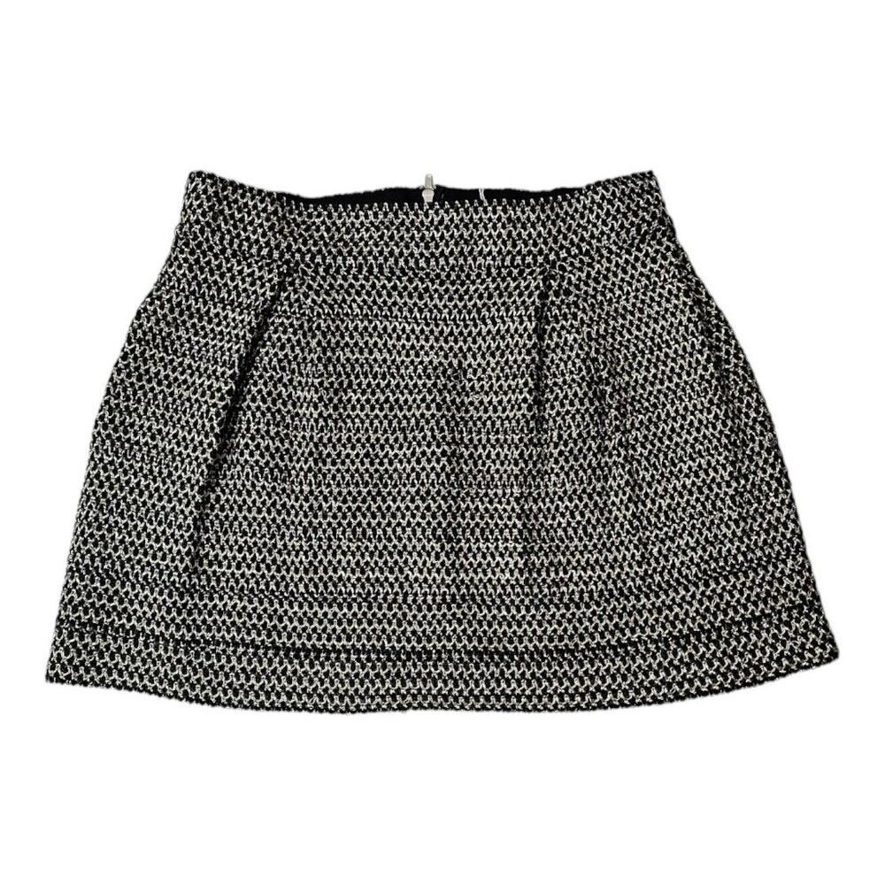 Wyldr Mini Skirt Women Size Med Black Silver Rockabilly Goth Grunge 50s 60s